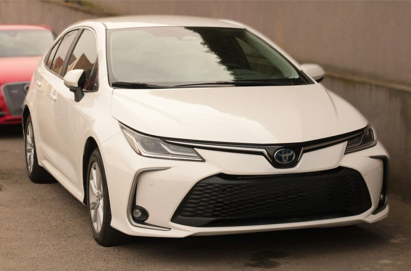 Toyota Corolla blanche